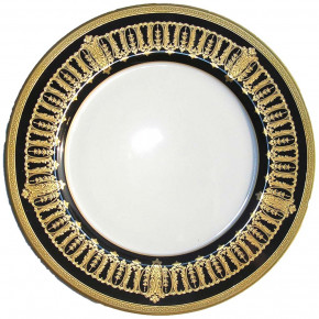 Saint Honore Black/Gold Charger/Presentation Plate 31 Cm (Special Order)