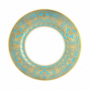 Matignon Pool Blue/Gold Dessert Plate 22 Cm (Special Order)