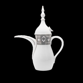 Grand Apparat Platine White/Platinum Oriental Coffee Pot 52 Cl (Special Order)