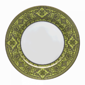 Matignon Apple Green/Platinum Rim Soup Plate 23.5 Cm 17 Cl (Special Order)