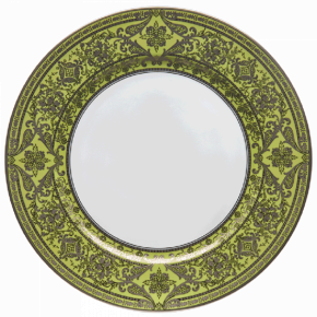 Matignon Apple Green/Platinum Charger/Presentation Plate 31 Cm (Special Order)
