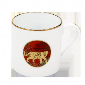 Chinese Horoscope Red/Gold Mini Mug Tiger 7 Cm 15 Cl