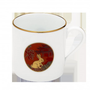 Chinese Horoscope Red/Gold Mini Mug Rabbit 7 Cm 15 Cl