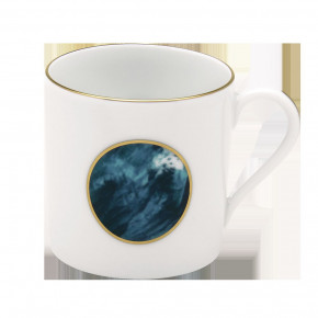 Ocean Blue/Gold Mini Mug 7 Cm 15 Cl