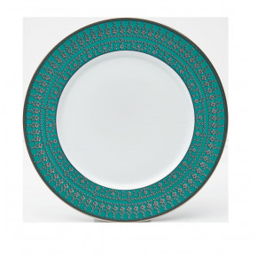 Tiara Peacock Blue/Platinum Rim Soup Plate 23.5 Cm 17 Cl (Special Order)