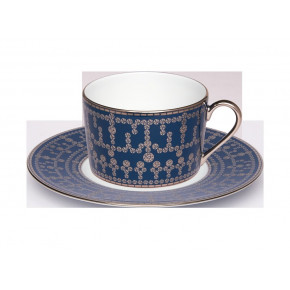 Tiara Prussian Blue/Platinum Teacup And Saucer 16 Cm 14 Cl (Special Order)