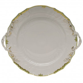 Princess Victoria Green Chop Plate With Handles 12 in D