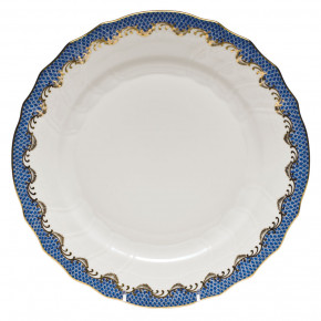 Fish Scale Blue Dinner Plate 10.5 in D