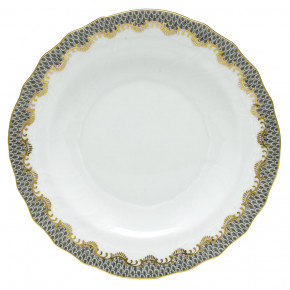 Fish Scale Gray Salad Plate 7.5 in D