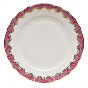 Fish Scale Pink Dinner Plate 10.5 in D