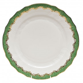 Fish Scale Jade Dinner Plate 10.5 in D