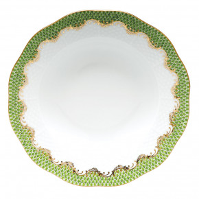 Fish Scale Evergreen Rim Soup Plate 8 in D