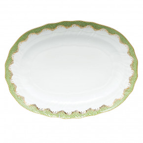 Fish Scale Evergreen Platter 15 in L X 11.5 in W