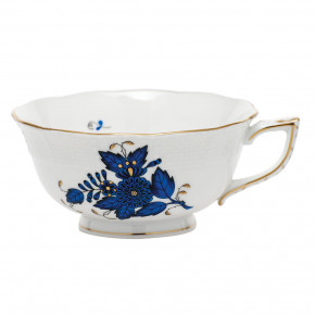 Chinese Bouquet Black Sapphire Tea Cup 8 Oz