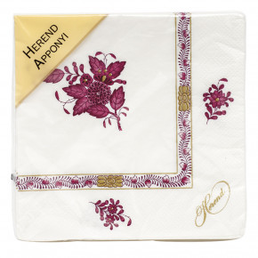 Chinese Bouquet Raspberry Paper Napkins Pack Of 20 Individual Napkin 6.5 in Sq