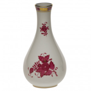 Chinese Bouquet Raspberry Vase 6.5 in H