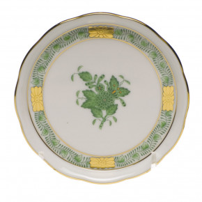 Chinese Bouquet Green Coaster 4 in D