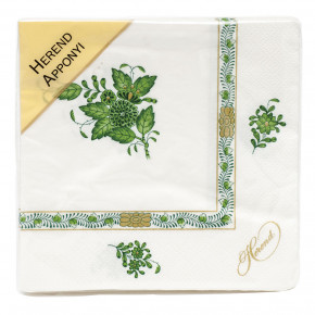 Chinese Bouquet Green Paper Napkins Pack Of 20 Individual Napkin 6.5 in Sq