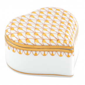 Heart Box Butterscotch 2.25 in L X 2.25 in W X 1.5 in H