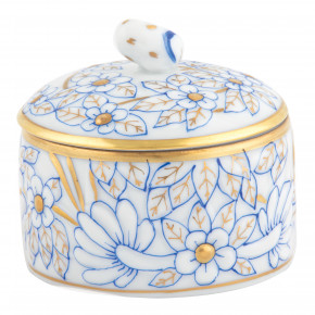 Round Relief Box With Berry Blue 2 in H X 2 in D