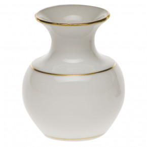 Golden Edge Medium Bud Vase With Lip 2.75 in H