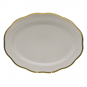 Gwendolyn Gold Oval Platter 15 in L