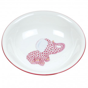 Elephant Raspberry Bowl 7 in D