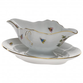Rothschild Bird Multicolor Gravy Boat With Fixed Stand 0.75Pt