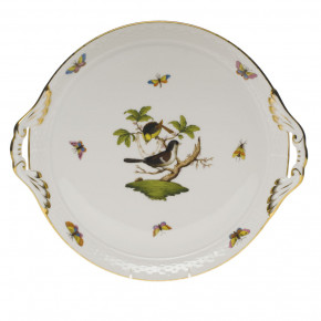 Rothschild Bird Multicolor Round Tray With Handles 11.25 in D