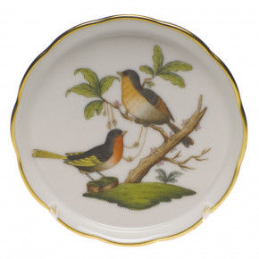 Rothschild Bird Motif 08 Multicolor Coaster 4 in D