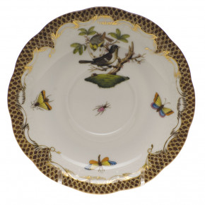 Rothschild Bird Motif 01 Multicolor Tea Saucer 6 in D