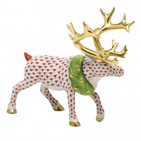 Holiday Reindeer Rust 6.5 in L X 5.75 in H