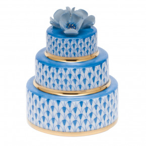 Wedding Cake Blue 3 in H X 2.25 in D