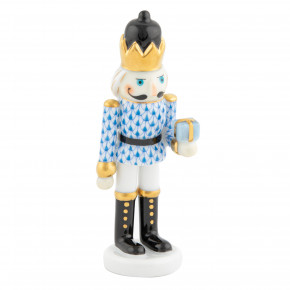 Nutcracker With Gift Blue 1.5 in L X 1.25 in W X 4.5 in H