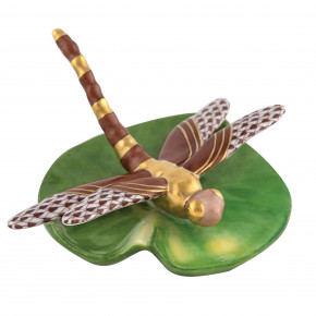Dragonfly On Lily Pad Chocolate 3.5 in D X 1.5 in H