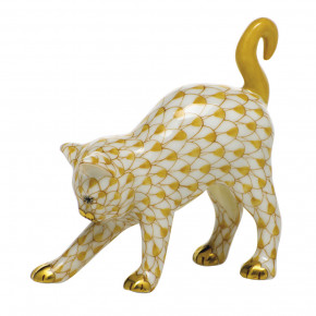 Arched Cat Butterscotch 2.25 in L X 2.25 in H