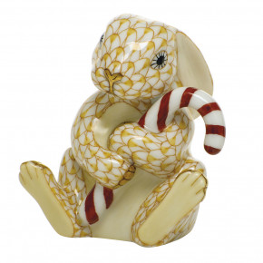 Candy Cane Bunny Butterscotch 2.5 in L X 2.75 in H