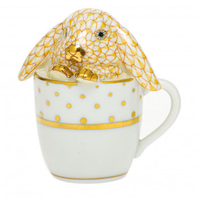 Tea Cup Bunny Butterscotch 2.25 in L X 1.75 in W X 2.5 in H