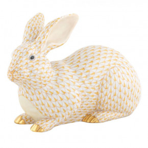 Large Lying Bunny Butterscotch 8.5 in L X 3.25 in W X 5.5 in H