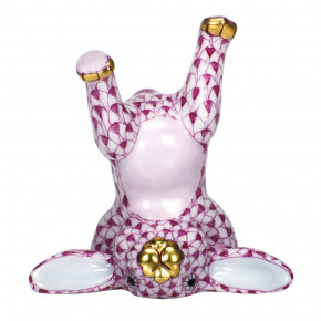 Handstand Bunny Raspberry 2.25 in L X 2.25 in H
