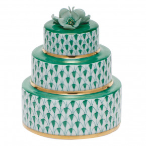 Wedding Cake Green 3 in H X 2.25 in D