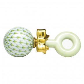 Baby Rattle Key Lime 4 in L X 1.25 in H