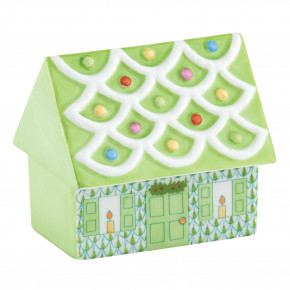 Cozy Gingerbread House Key Lime 3 in L X 2.25 in W X 2.5 in H