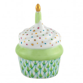 Cupcake With Candle Key Lime 2.25 in H X 1.5 in D