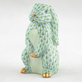 Standing Lop Bunny Key Lime 2in L X 2in W X 3.5in H