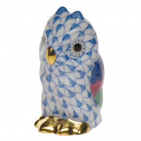 Owl Miniature Blue 1.75 in H