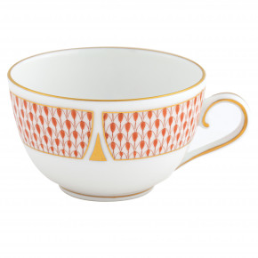 Art Deco Rust Tea Cup 6 Oz