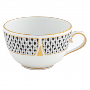 Art Deco Black Tea Cup 6 Oz