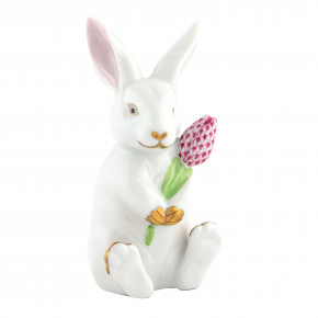 Blossom Bunny Multi 2.5in L X 2.25in W X 4.75in H - WHITE-RASPBERRY