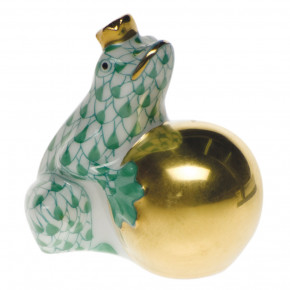 Frog With Crown Green 1.5 in H